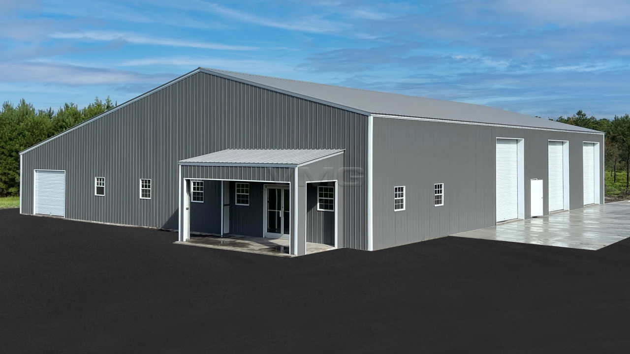 72’x92’x16′ Metal Building With Lean To