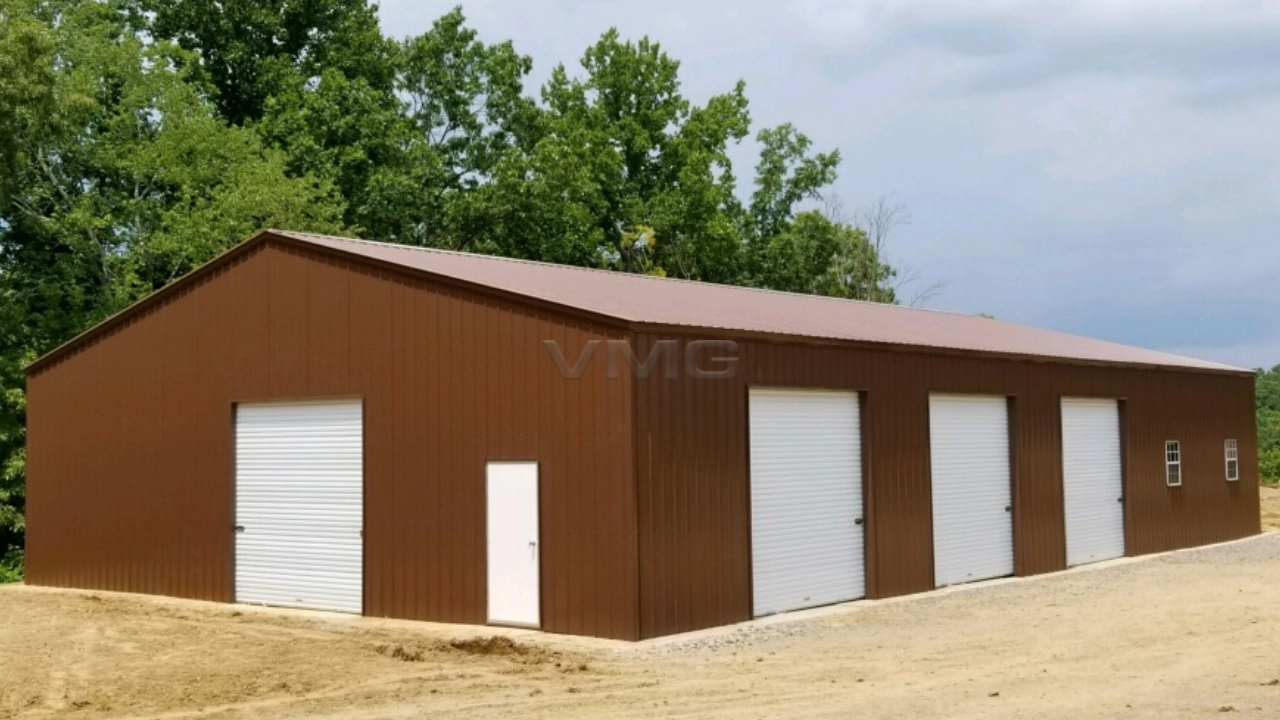 46x72x14 Fully Enclosed Metal Building