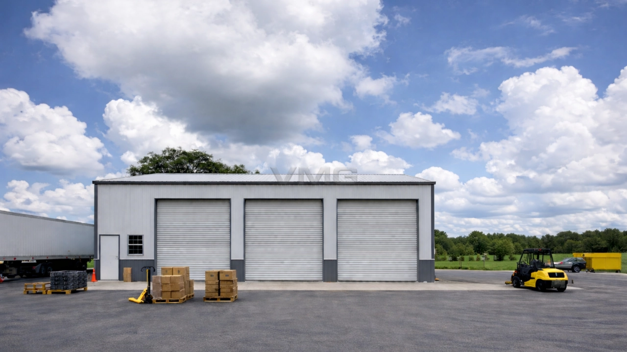 50x52x14 Side Entry Commercial Garage