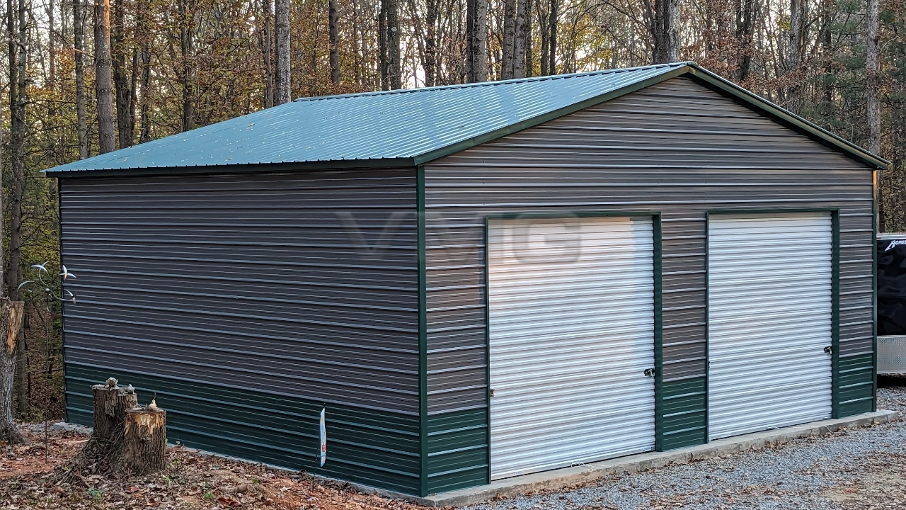 24x21x10 Vertical Roof Garage