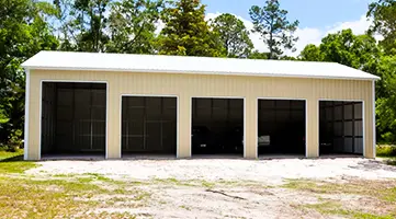 Five Car Metal Garages