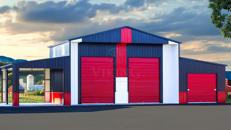 58x25x16 Three-Tone Agricultural Barn