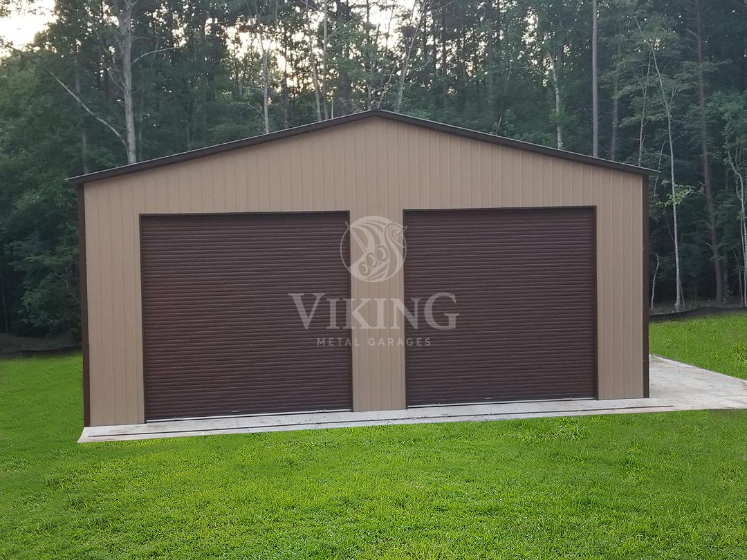 30x40x14 All Vertical Enclosed Garage | 30x40x14 All Metal Garage