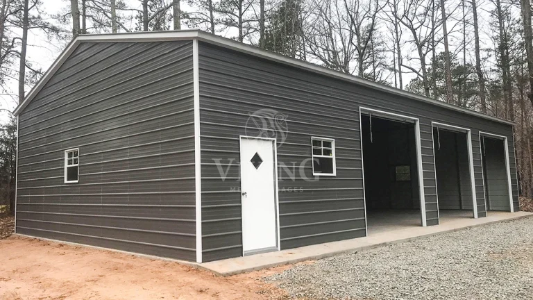 30’x61’x12′ Three Car Metal Garage