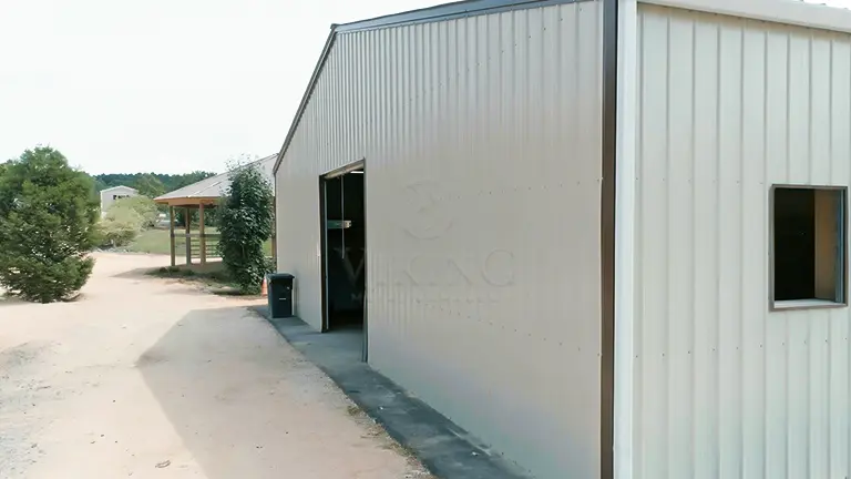 46’x60’x12′ Metal Livestock Shelter