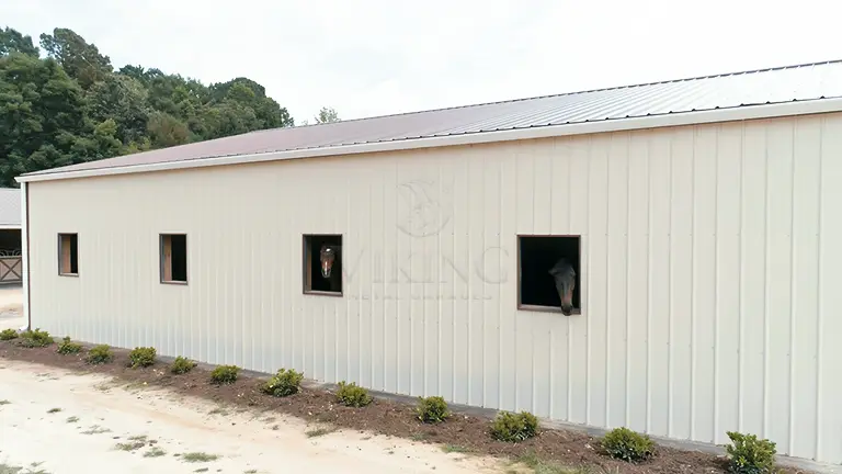 46’x60’x12′ Metal Livestock Shelter