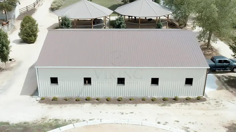 46’x60’x12′ Metal Livestock Shelter