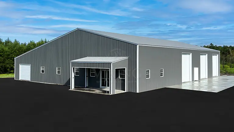 72'x92'x16' Metal Building With Lean To
