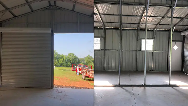 40’x25’x12′ Metal Barn Building