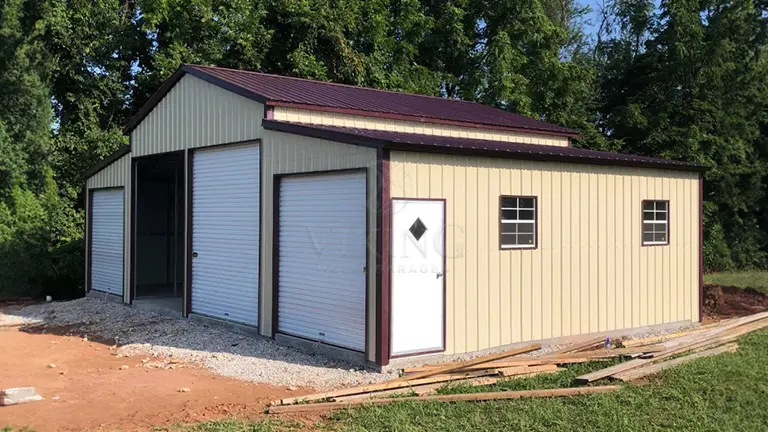 40’x25’x12′ Metal Barn Building